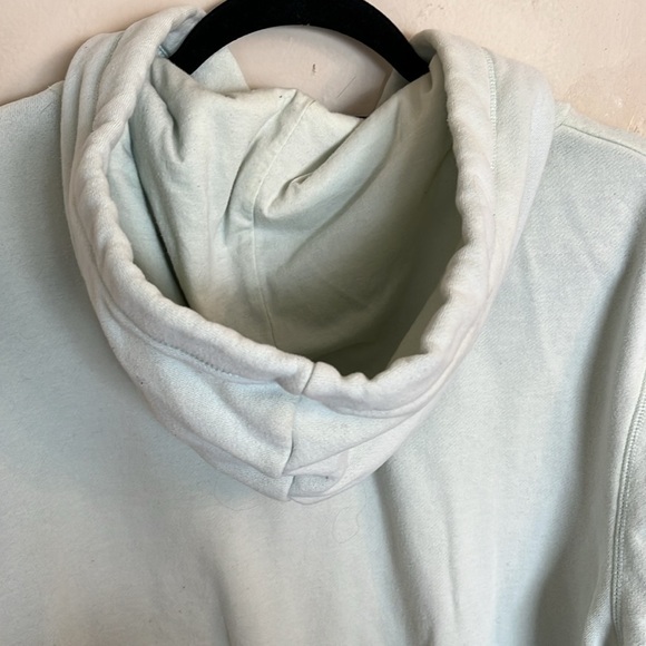 Aeropostale Light Green Y2K Aero Pullover Cropped Boxy Hoodie XXL - Picture 10 of 13
